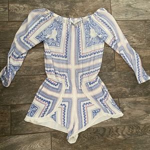 Lovers + Friends off-shoulder romper